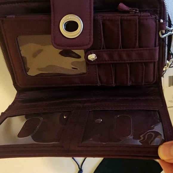 Vera Bradley RFID Turnlock Wallet & Ultimate Card Case in Performance Twill - Picture 15 of 16